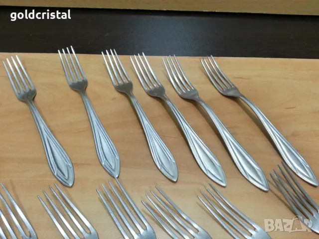 стари български прибори за хранене вилици и лъжици , снимка 2 - Антикварни и старинни предмети - 49328843