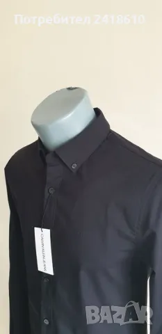 Calvin Klein Stretch Cotton Slim Fit Mens Size S НОВО! ОРИГИНАЛ! Мъжка Риза!, снимка 2 - Ризи - 49665371