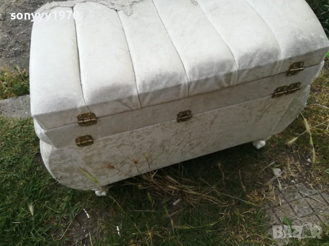 БЯЛА ТАБУРЕТКА 1706251207, снимка 5 - Антикварни и старинни предмети - 50696247