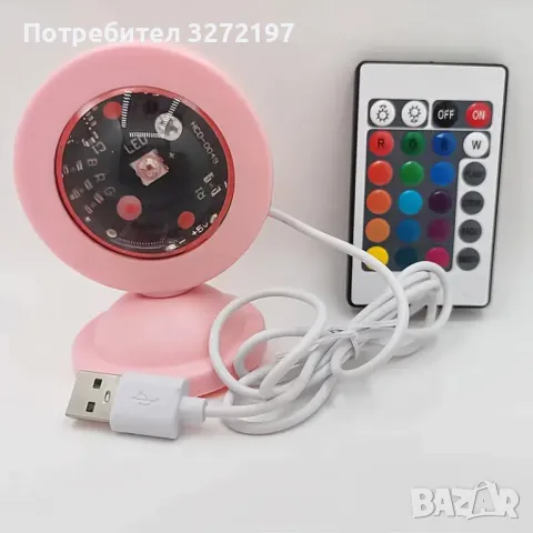 Залез Слънце Лампа Проекция Led Светлини С Дистанционно, 16 Цвята, снимка 13 - Прожектори - 47994379