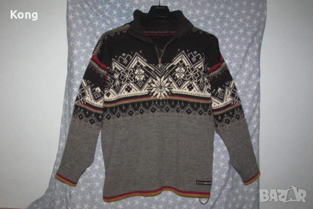 Мъжка горница фланела Dale of Norway Sport агнешка вълна Ауди пуловер Audi Cup, снимка 5 - Пуловери - 53065239