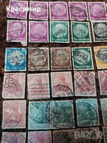 Винтидж ПОЩЕНСКИ марки DEUTSCHES REICH, снимка 6 - Филателия - 53023744