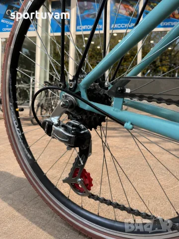 Градски велосипед Leader Madeira 26 Mint Blue Shimano 7 скорости, снимка 2 - Велосипеди - 55802889