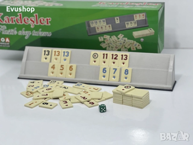 Пластмасов комплект за игра Руми / Okey, Rummy/, снимка 4 - Други игри - 54001421