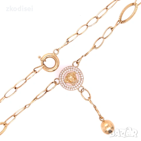 Златно колие 6,61гр. 51,0см. 14кр. проба:585 модел:38002-6, снимка 2 - Колиета, медальони, синджири - 54049100