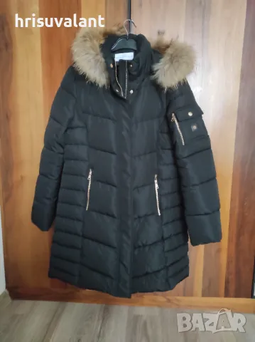 Зимно яке с естествен пух на качулката и още модели, снимка 4 - Якета - 48652519