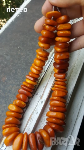 Кехлибар. Кехлибарен гердан., снимка 2 - Антикварни и старинни предмети - 51148015