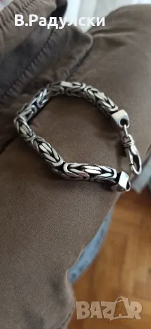 Масивна сребърна гривна , снимка 9 - Гривни - 47869615