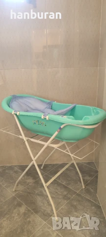 Бебешка вана със стойка и подложка за къпане., снимка 8 - За банята - 51263486