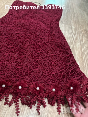 Червена къса рокля , снимка 2 - Рокли - 52857514