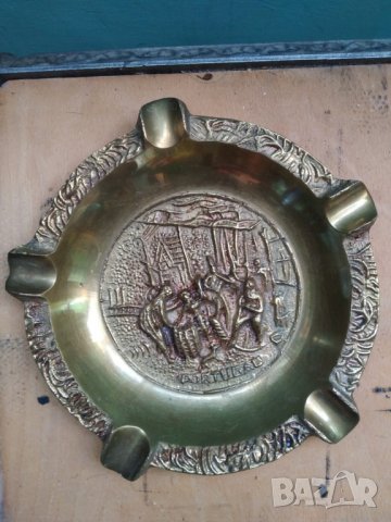 масивен месингов пепелник, снимка 2 - Други ценни предмети - 38724536