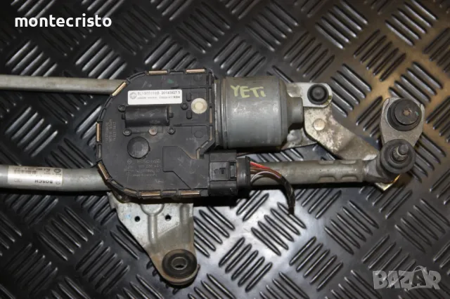 Моторче чистачки механизъм Skoda Yeti (2009-2017г.) мотор предни чистачки 5L1955119B / 5L1955023A, снимка 2 - Части - 48052825