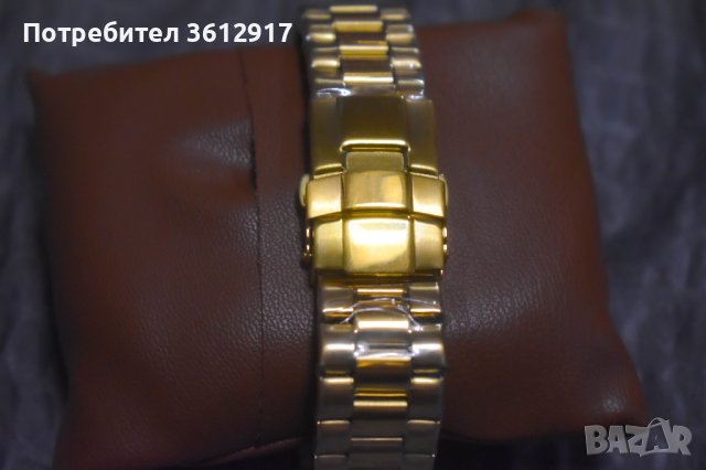 Rolex Oyster Perpetual Date Quartz - Златен със Светло Лилаво, снимка 4 - Мъжки - 42369039