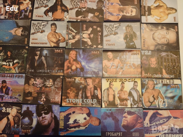 Продавам и разменям листчета с кечисти от WWF WWE, снимка 9 - Колекции - 25172921