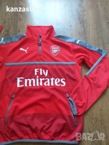 PUMA Football Fan Arsenal AFC 1/4 Training Top - мъжка футболна блуза М, снимка 5 - Спортни дрехи, екипи - 47709460