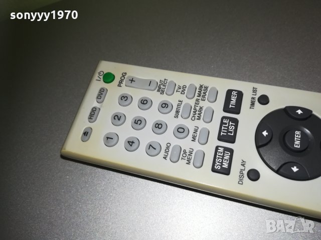 sony hdd & dvd remote 2602212007, снимка 2 - Дистанционни - 31968195