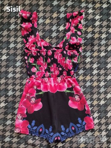 Къс цветен гащеризон , снимка 3 - Гащеризони - 49938547