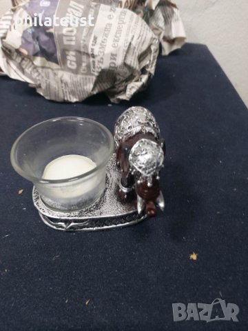 свещник със слонче, снимка 2 - Декорация за дома - 40802470