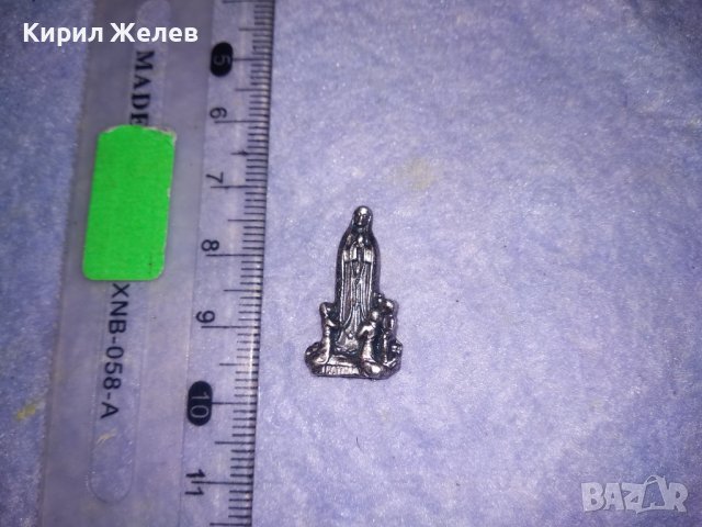 БОГОРОДИЦА от ФАТИМА Метална ПОСРЕБРЕНА КАТОЛИЧЕСКА ФИГУРКА СТАТУЕТКА от БЛАГОРОДНА СТОМАНА 25202, снимка 12 - Колекции - 39376623