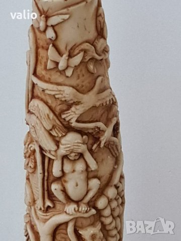 Продавам чифт гравирани бивни , снимка 5 - Други ценни предмети - 40331819