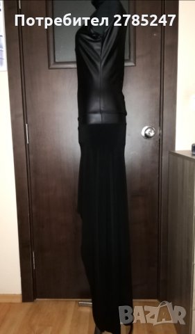 Елегантна рокля в черно промазка/дантела , снимка 3 - Рокли - 29913465