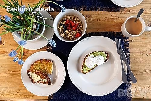 Нов комплект от 4 броя Елегантни Чинии Mikasa Cranborne Дом Подарък, снимка 9 - Други стоки за дома - 42774823