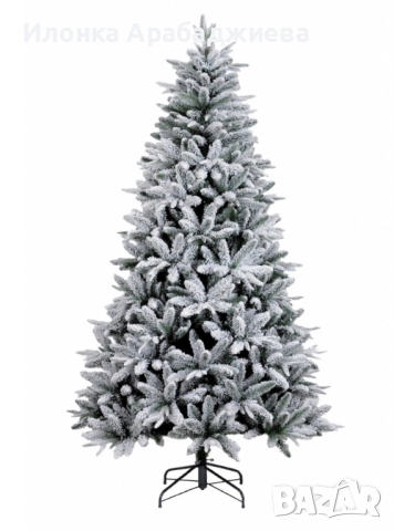 Изкуствена елха K r i n g Melbourne, Цялата заснежена с метална стойка.