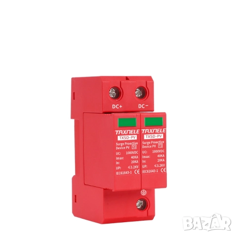 Мълниезащита за Соларни Фотоволтаични Системи Taxnele DC SPD 2P 40KA 600V