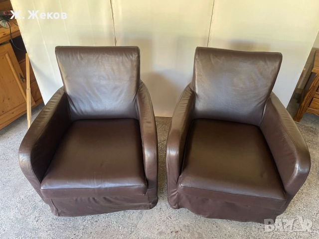 Две кожени кресла, снимка 2 - Дивани и мека мебел - 51628595