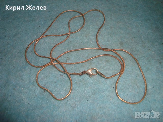 ФИНО НЕЖНО ПОСРЕБРЕНО КОЛИЕ ВЕРИЖКА за ВРАТА 72881