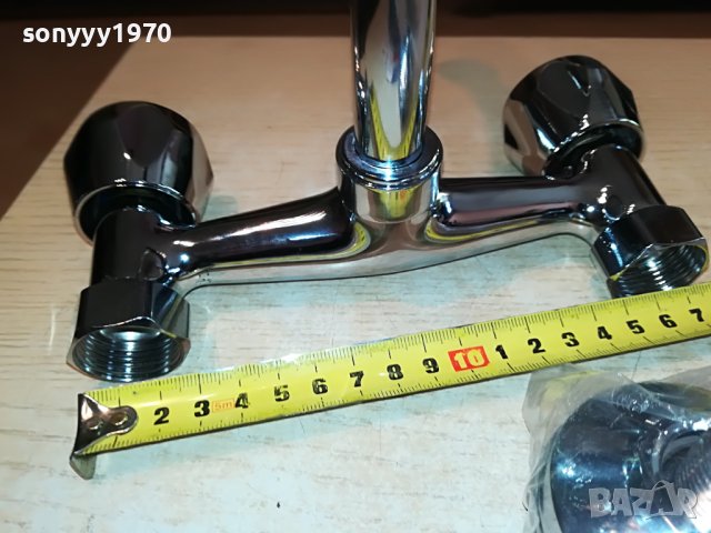 СМЕСИТЕЛ ЗА СТЕНА С ДВЕ ВРЪТКИ 0505231630, снимка 16 - Смесители - 40602333