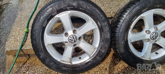 Лети джанти 5x112 vw audi R15 continental 195/65r15, снимка 5 - Гуми и джанти - 36845299