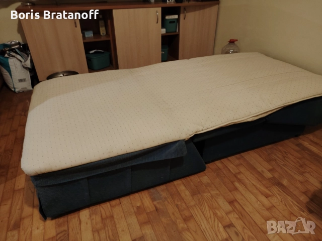 продавам разтегателен/фотьойл легло с желязна конструкция, снимка 5 - Спални и легла - 52495161