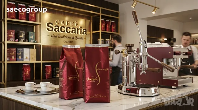 Италианско премиум кафе на зърна Caffe Saccaria Cremacaffè