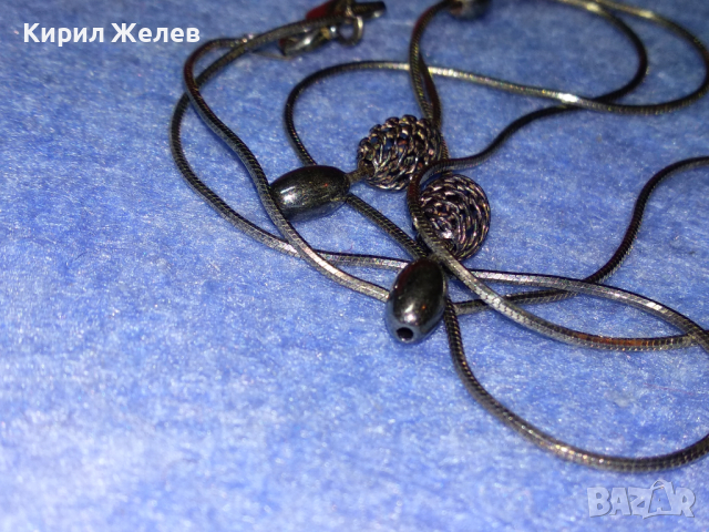 НЕЖНО ФЕШЪН АРТ СРЕБЪРНО КОЛИЕ ЛАКИРАНО СРЕБРО 925 ITALY БУТИКОВО БИЖУ 41898, снимка 14 - Колиета, медальони, синджири - 44690483