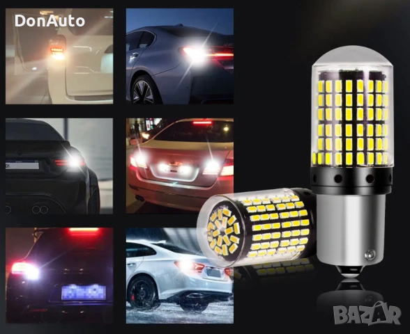 LED BA15S крушки, снимка 2 - Аксесоари и консумативи - 53136069