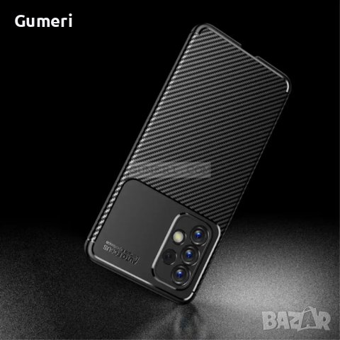 Samsung Galaxy A73 5G Противоударен Гръб Със Защита За Задната Камера - Карбон, снимка 5 - Калъфи, кейсове - 38416660