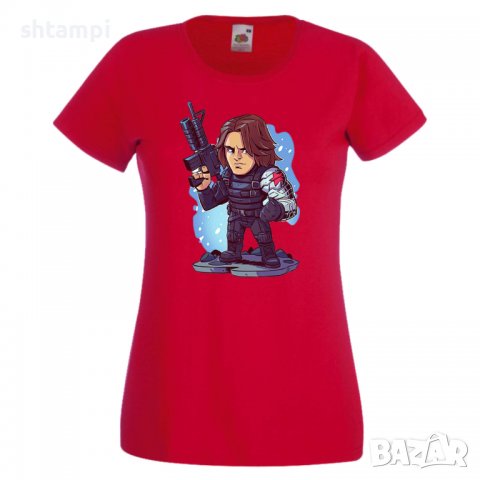 Дамска тениска Marvel Winter Soldier Игра,Изненада,Подарък,Геймър,, снимка 4 - Тениски - 36786196