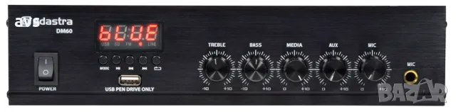 Професионален усилвател Adastra DM60 100V 60W, снимка 1
