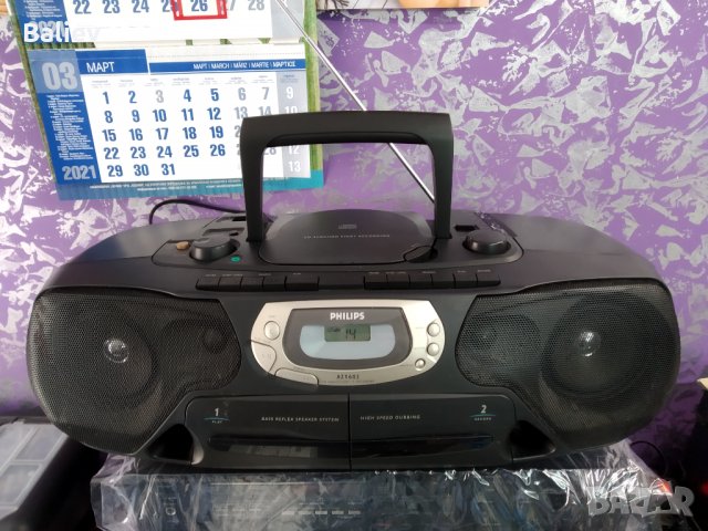 PHILIPS AZ 1602 касетофон, снимка 12 - Радиокасетофони, транзистори - 32003373