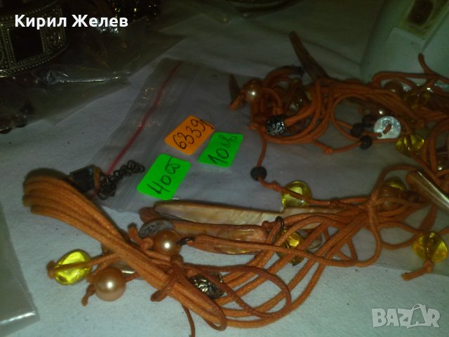 СЕДЕФ ПЕРЛИ и СКЪПОЦЕННИ КАМЪНИ АРТ-КОЛИЕ 63391, снимка 6 - Колиета, медальони, синджири - 29636870