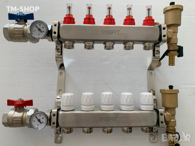Колектори за подово - 5 извода, снимка 4 - Радиатори - 44654195
