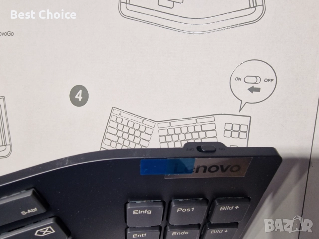 безжична сплит клавиатура Lenovo Go Wireless Split Keyboard, снимка 5 - Клавиатури и мишки - 52425072