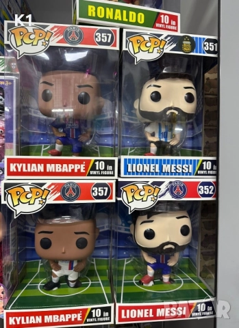 Funko Pop големи фигурки Лионел Меси/Роналдо/Килиан Мбапе Messi/Ronaldo/Kylian Mbappe 30cm