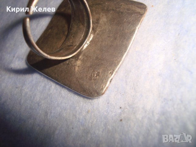 СТАР ПОСРЕБРЕН МЕДЕН ХИПАРСКИ СТИЛ РЕГУЛИРУЕМ АРТ ПРЪСТЕН 27091, снимка 8 - Пръстени - 37420154