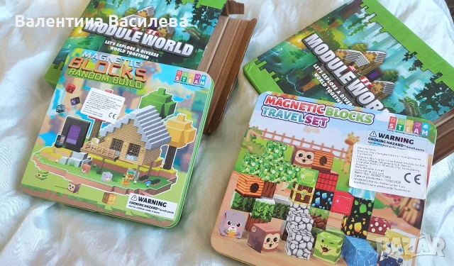 Магнитни кубчета Minecraft, снимка 8 - Конструктори - 51853236