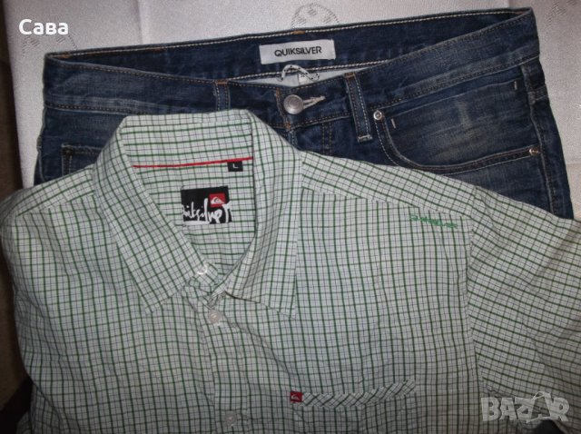 Къси дънки и риза QUIKSILVER   мъжки,М-Л