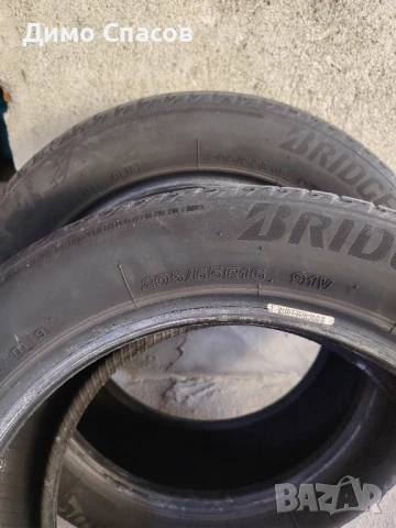 2бр.летни губи Bridgestone 205/55/16, снимка 2 - Гуми и джанти - 50593210