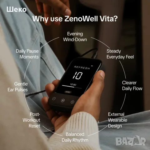 ZenoWell Vita – стимулатор на блуждаещия нерв, снимка 2 - Медицинска апаратура - 56258699