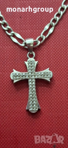 Сребърна верижка с висулка, снимка 2 - Колиета, медальони, синджири - 52808628